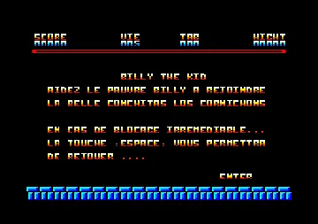 Billy The Kid (F) (1992) (Version Basic 1.1) [LMC] [CPC Infos] screen shot title